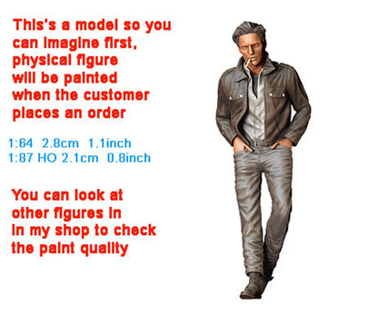 Man figure HO 1:64 Scale handpaint high detail