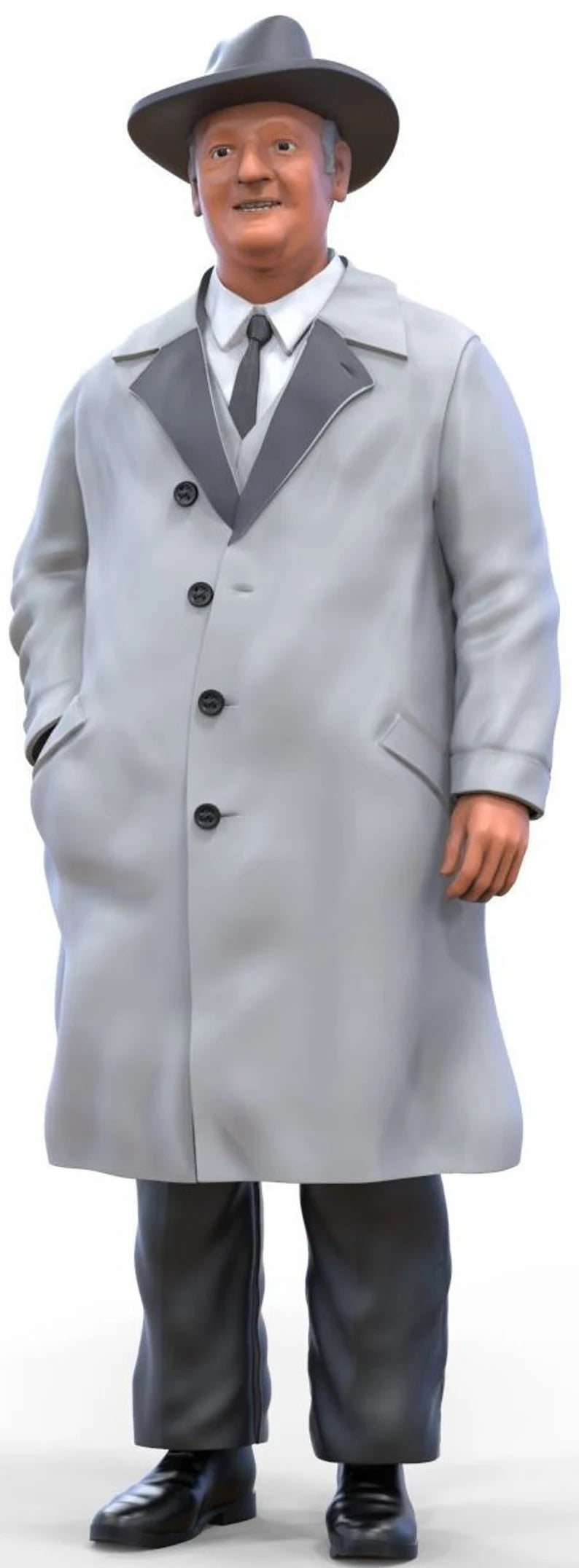 Henry and car founder figure HO 1:64 Scale handpaint high detail