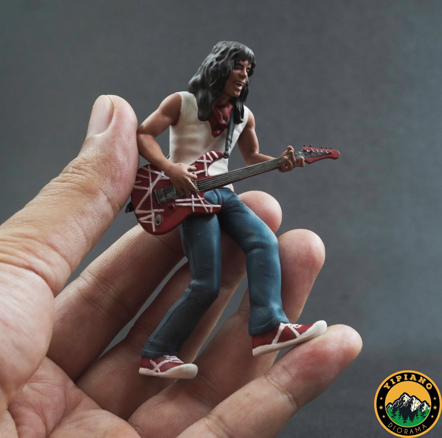 Guitarist rock figure handpaint high detail 1:18 scale