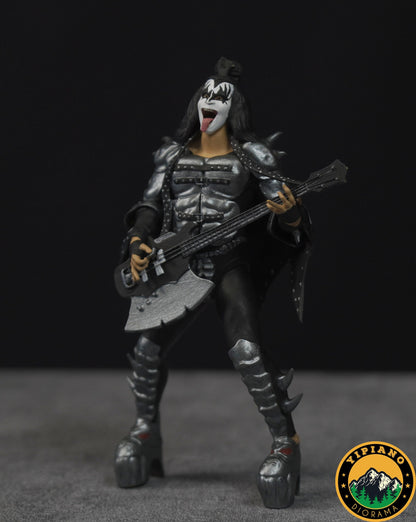 Rocker guitarist figure handpaint high detail 1:18 scale (4inches)
