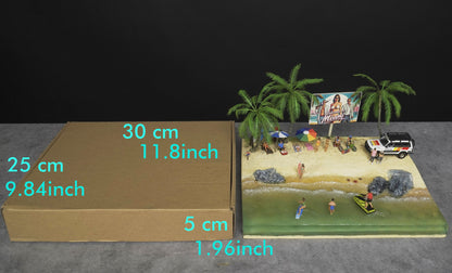 1/64 scale Beach diorama for car diecast