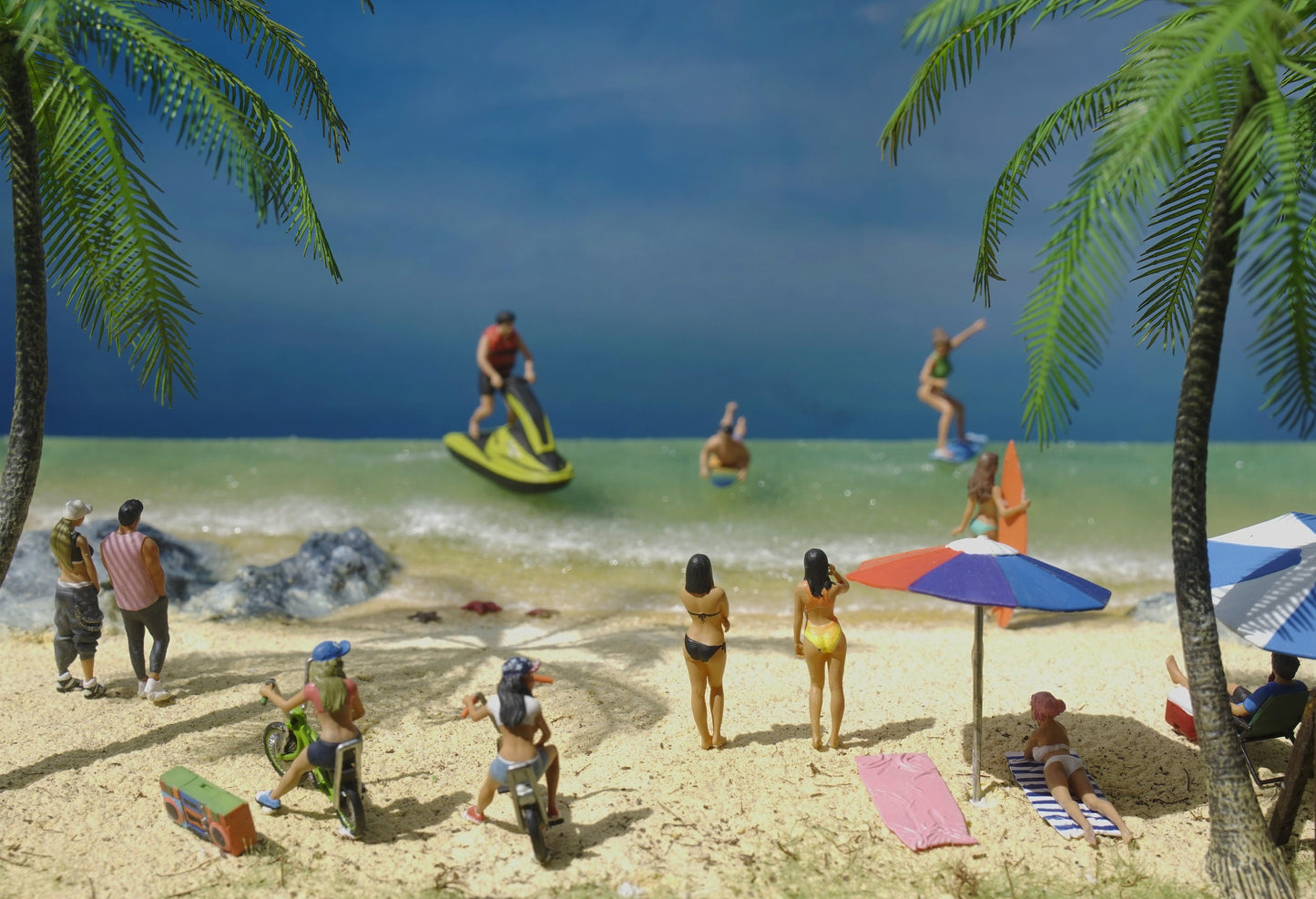 1/64 scale Beach diorama for car diecast