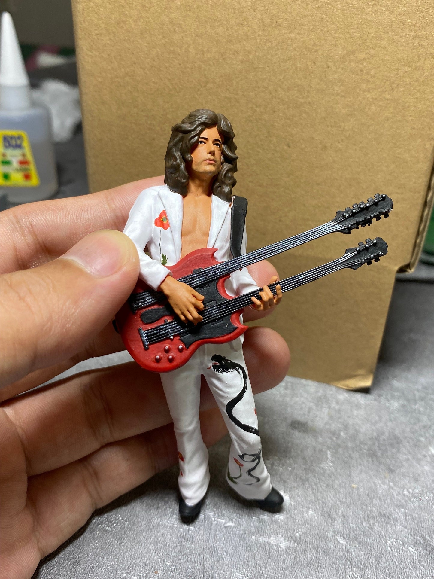 Jim page rocker figure handpaint high detail 1:18 to HO scale
