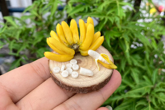1/12 Banana Miniature Fruit ( 1 pack/ 14pcs)