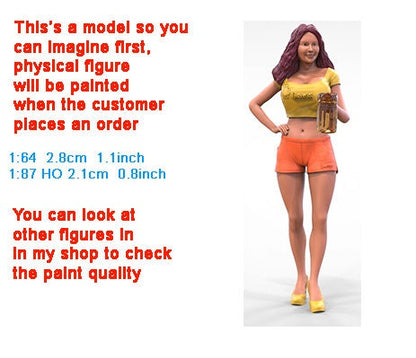 Hooter figure 1:18 to HO scale handpaint high detail