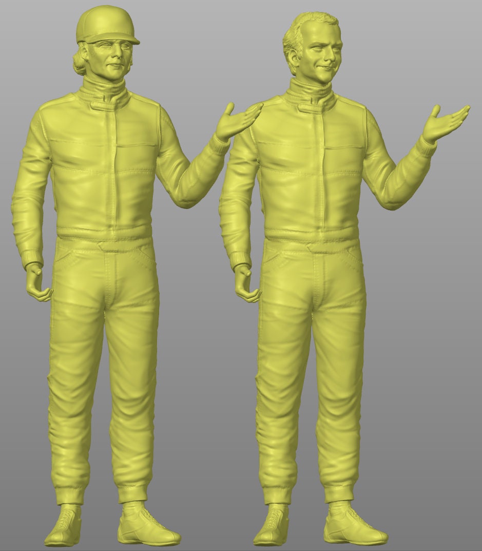 Racer figure handpaint high detail 1:18 to HO scale