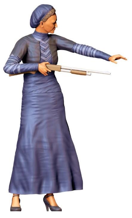 Bon and Clyd figure handpaint high detail 1:18 to HO scale