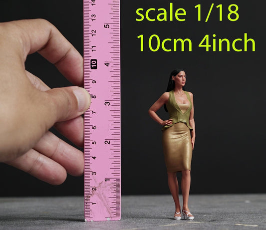 Italian woman figurine handpaint high detail 1:18 to HO scale