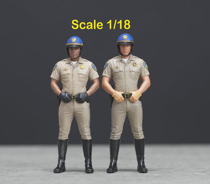 CHIP highway patrol high detail painted scale 1/18 A290
