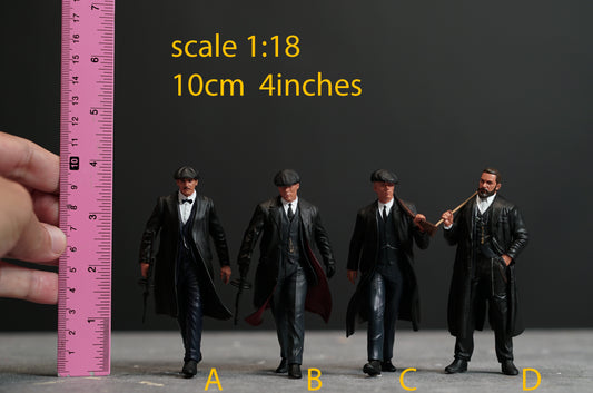 Peaky shelby figure miniature 1:18 to HO scale handpaint high detail