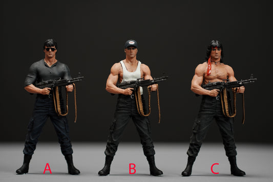 Sly Ramb Cobra figure 1:18 to 1/64 HO scale handpaint high detail