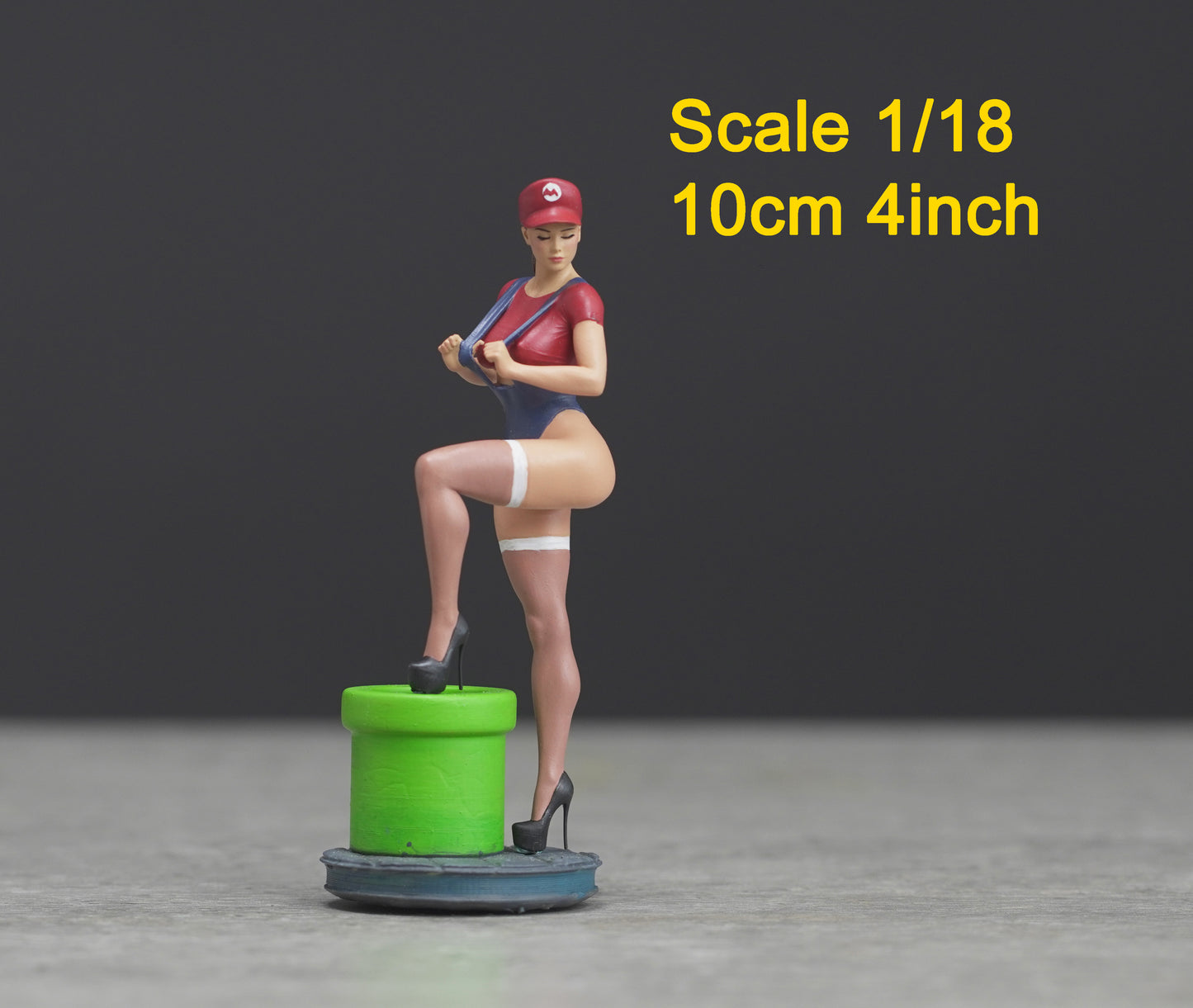 Sexy Pin Up Girl figure  HO 1/64 1/43 1/24 1/18 Scale handpaint high detail
