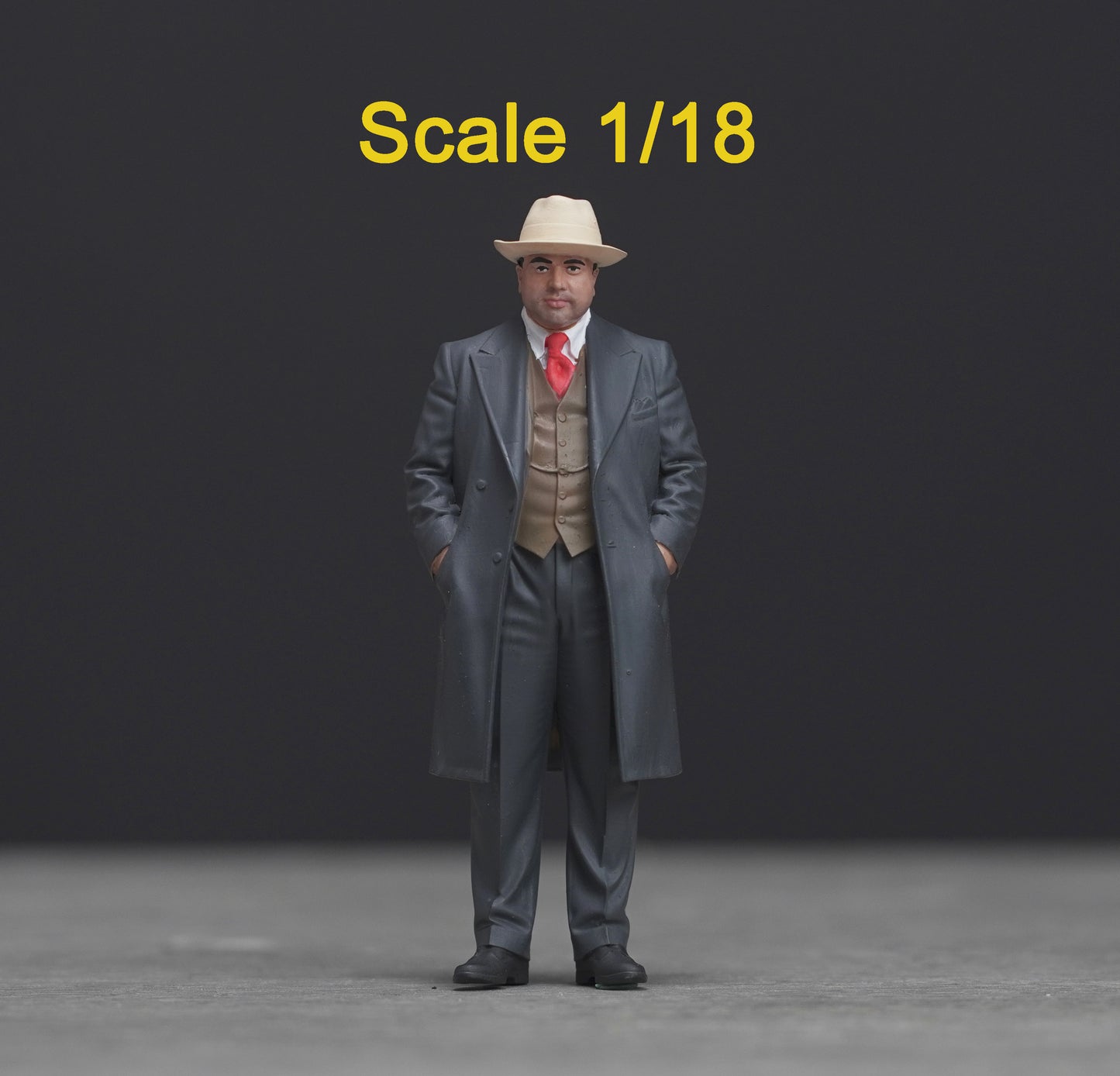 Capone mafia figure  HO 1/64 1/43 1/24 1/18 Scale handpaint high detail