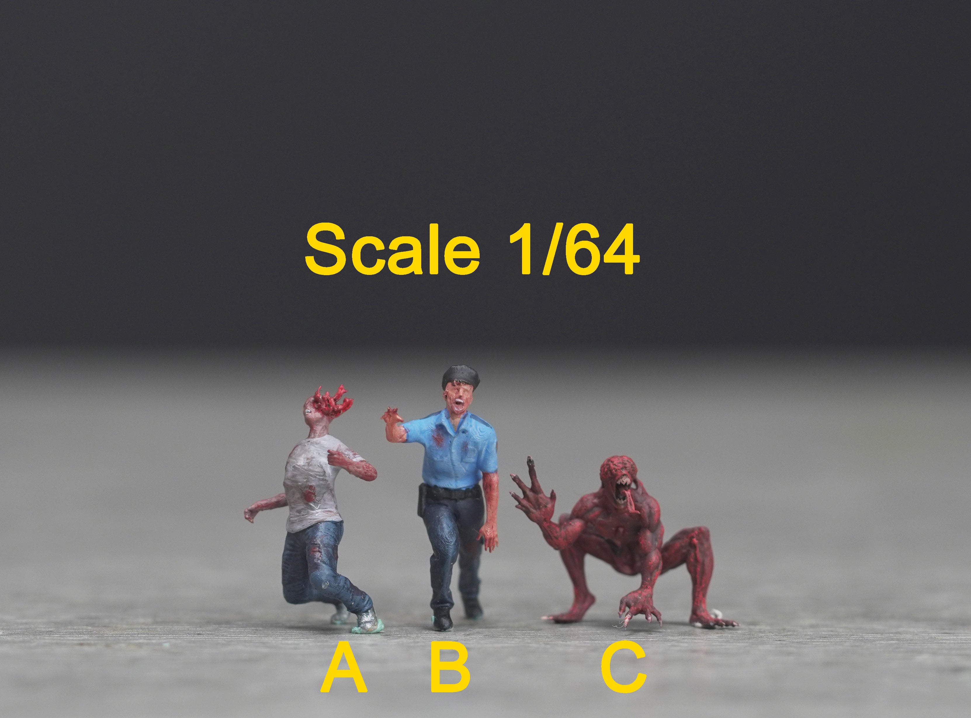 Evil man figure HO 1/64 1/43 1/24 1/18 Scale handpaint high detail GE17,14,51