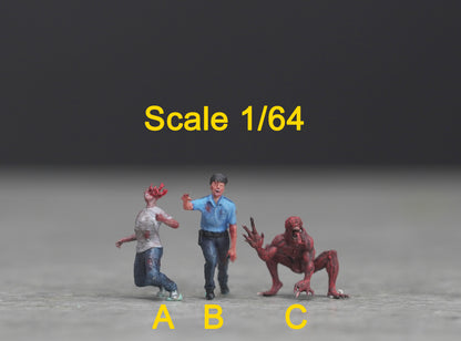 Evil man figure HO 1/64 1/43 1/24 1/18 Scale handpaint high detail GE17,14,51