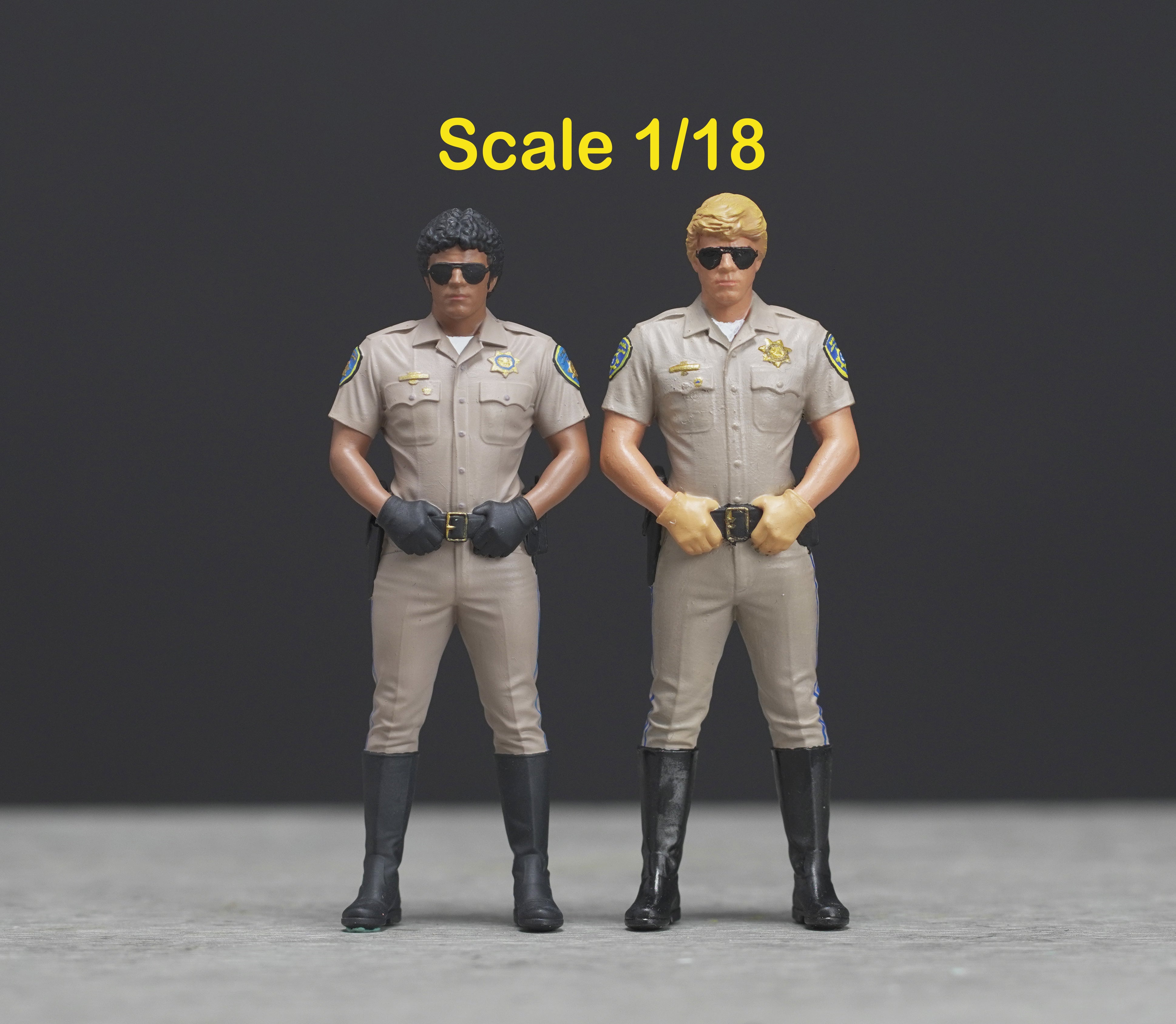 CHIP highway patrol high detail painted scale 1/18 A291