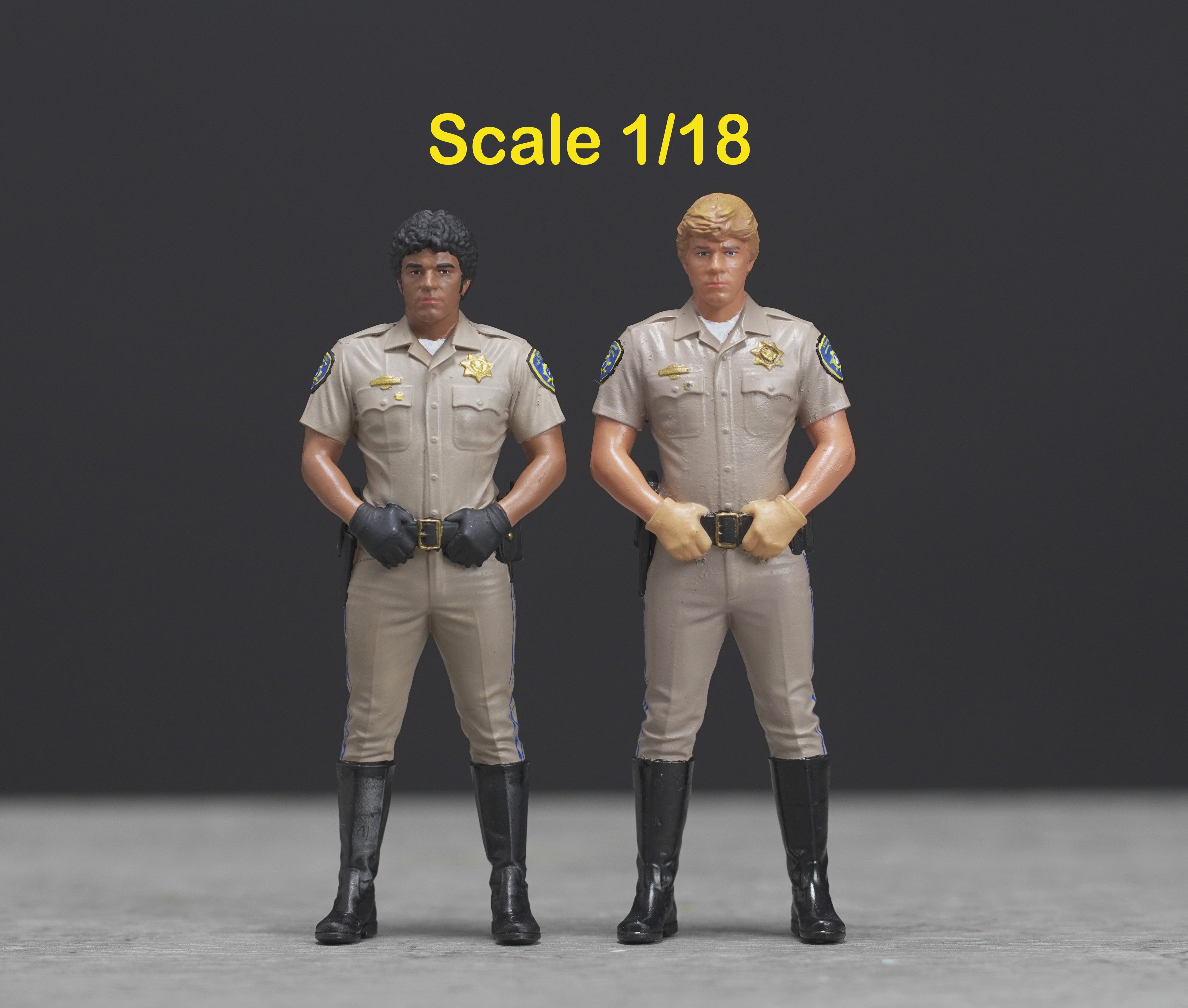 CHIP highway patrol high detail painted scale 1/18 A292