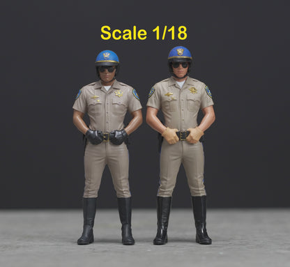 CHIP highway patrol high detail painted scale 1/18 A289