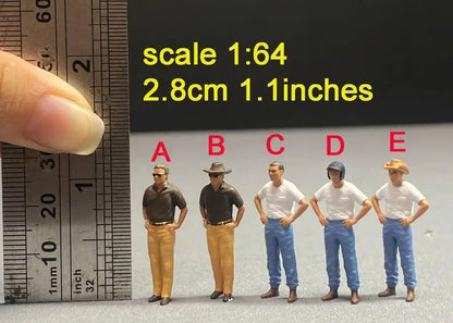 Man figure HO 1/64 1/18 1/43 Scale handpaint high detail