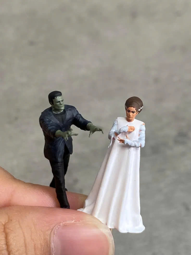 Bride frank horror figurine handpaint high detail 1:18 to HO scale
