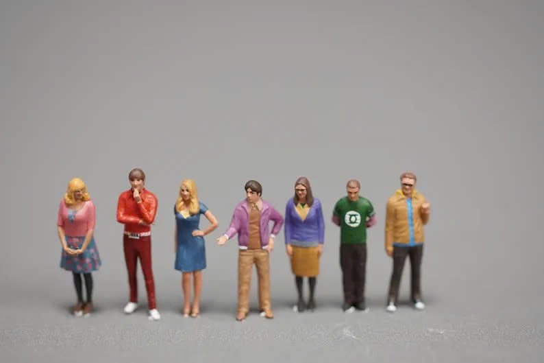 Men and women figure HO 1/64 1/18 1/43 Scale handpaint high detail