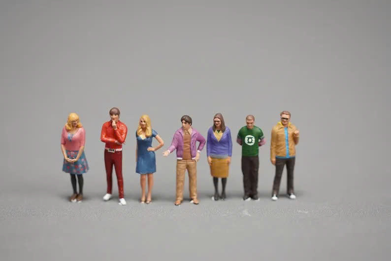 Men and women figure HO 1/64 1/18 1/43 Scale handpaint high detail