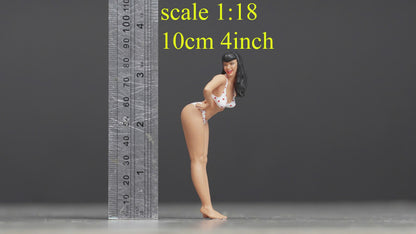 Bikini girl  figure HO 1/64 1/43 1/24 1/18 Scale handpaint high detail