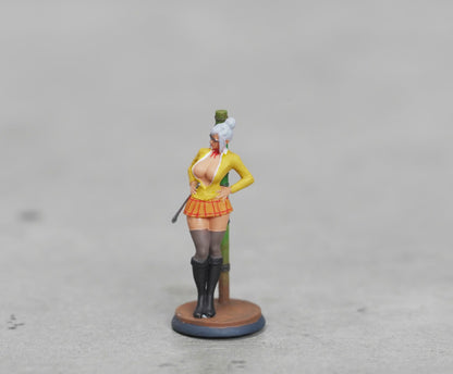 Girl sitting figure HO 1/64 1/43 1/24 1/18 Scale handpaint high detail